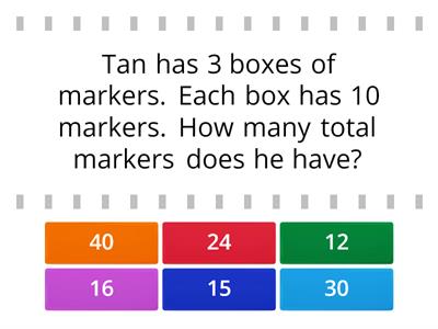 AR #2 Multiplication Word Problems