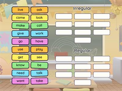 Regular and Irregular verbs 