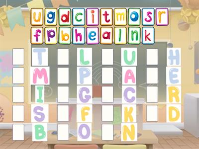 Jolly Phonics - set 1, 2, 3 - UPPER case - lower case