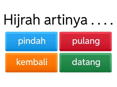 PAIBP KELAS IV- BAB 5 ( Kisah Hijrah Nabi Muhammad SAW )