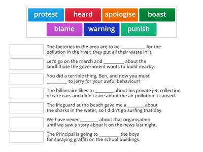 SMKTPB Form 5 Unit 5: The Environment (Vocabulary 2) Activity 1