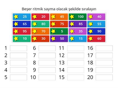 Beşer Ritmik Sayma