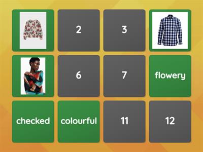 "Patterns" Vocabulary