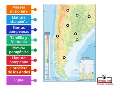 Formas de relieve en Argentina