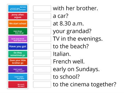 Solutions Elementary Unit 1 grammar revision