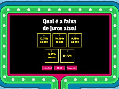 CSM jogo do milhão da matemática financeira