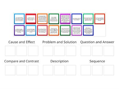 Text Structure Sort Game