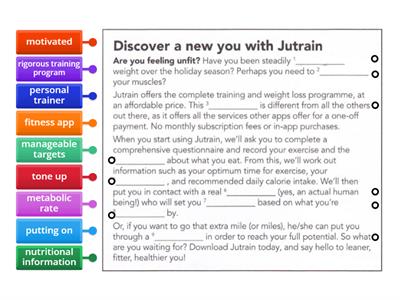 Fitness, practice (Cutting edge)