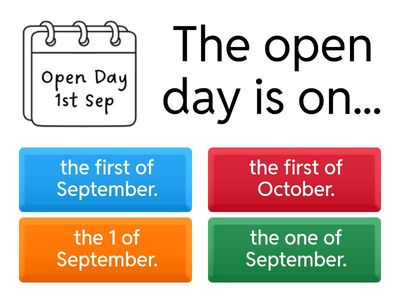 When's the school event? 