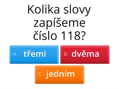 Zápis číslovek