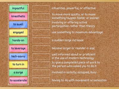 Vocabulary work: Tech at school (article on usatoday.com)