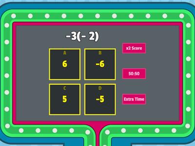 Multiplying/Dividing  Integers 
