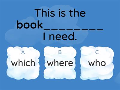 Defining relative clause