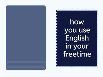 Getting to know you speaking cards