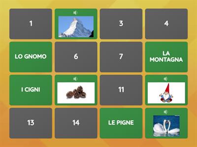 MEMORY CON IL SUONO 'GN'