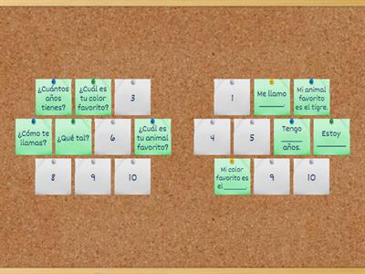 Y6 conversation matching pairs