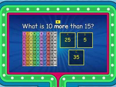 Ten More and Ten Less