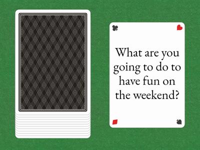 Be going to speaking questions - Cards