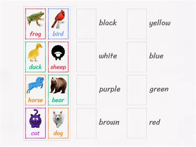 Match Colours to animals