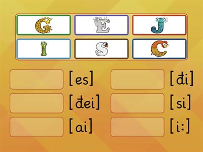 English Alphabet match up