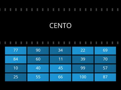  NUMERI E NOMI ENTRO IL 100