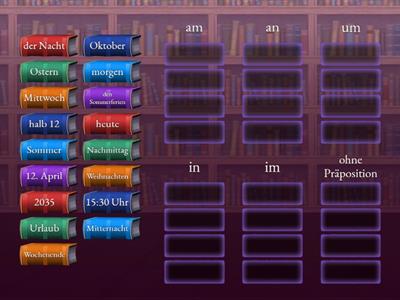 А2. Тemporale Präpositionen am im um u s.w.