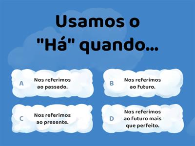 Atividade de "Há ou a"  