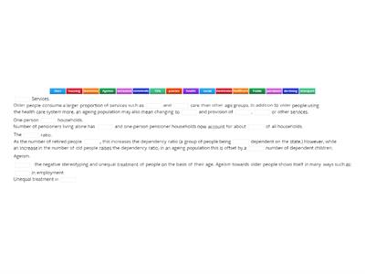 Effects of an ageing population - Sociology 