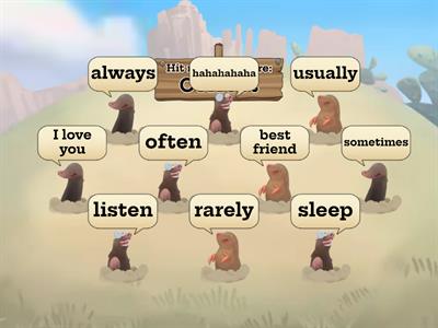 Adverbs of frequency P4L Whack a mole
