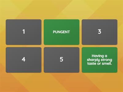 CAE - Sensory Details ADJECTVES