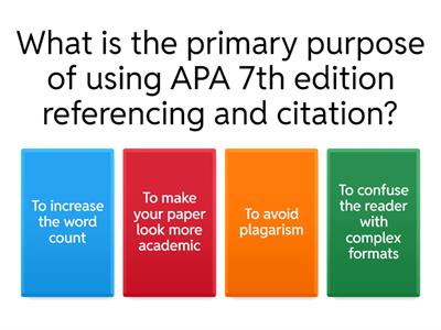 APA Quiz