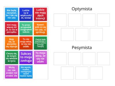 Co mówi optymista, a co pesymista?