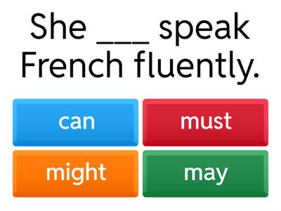 Modal Verbs Quiz