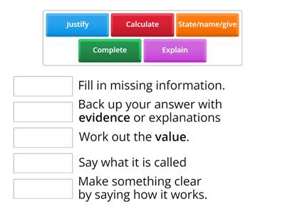 Command words ( Maths)