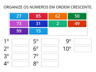 ORDEM CRESCENTE