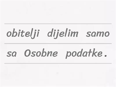 Štitim svoje podatke.