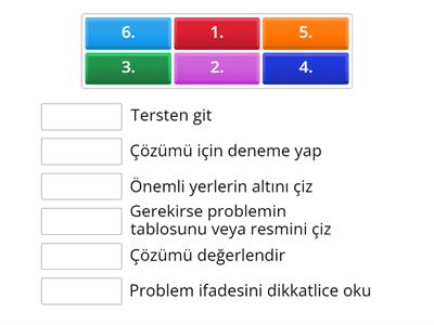 problem çözme basamakları