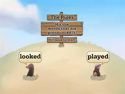 Pronunciation ED [t]
