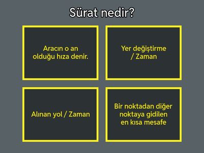 Hareket ve Hareket Türleri 