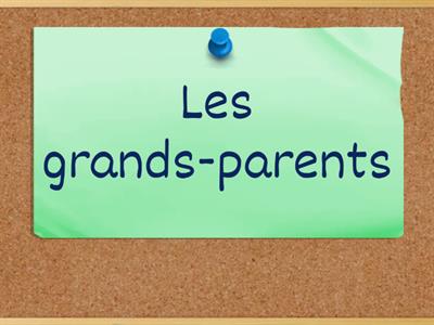 Le vocabulaire de la famille flascards