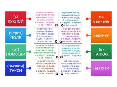  Морфологический разбор существительных
