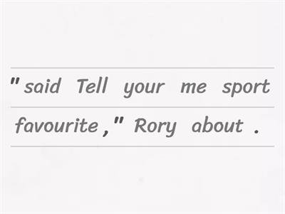 Jolly Grammar Speech Marks Unjumble