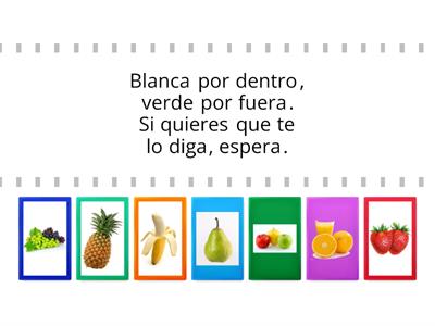 Adivinanzas de frutas