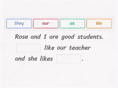 Personal pronouns, object pronouns, possessive adjectives