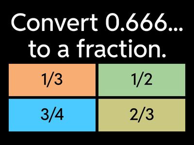 Converting Recurring Decimals to Fractions