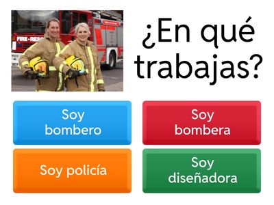 Las profesiones- preguntas