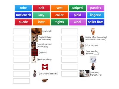 CLOTHES & MATERIALS & PATTERNS
