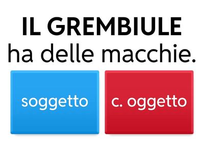 SOGGETTO O COMPLEMENTO OGGETTO?