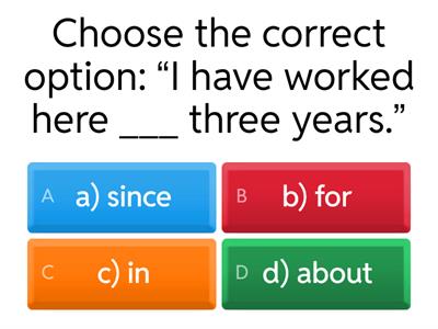 English level Quiz A2