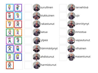  Viittoma+kuva. TUNTEET osa 2/2. (Kuva: Mieli. Viittomakuva: Juniori-ohjelma)